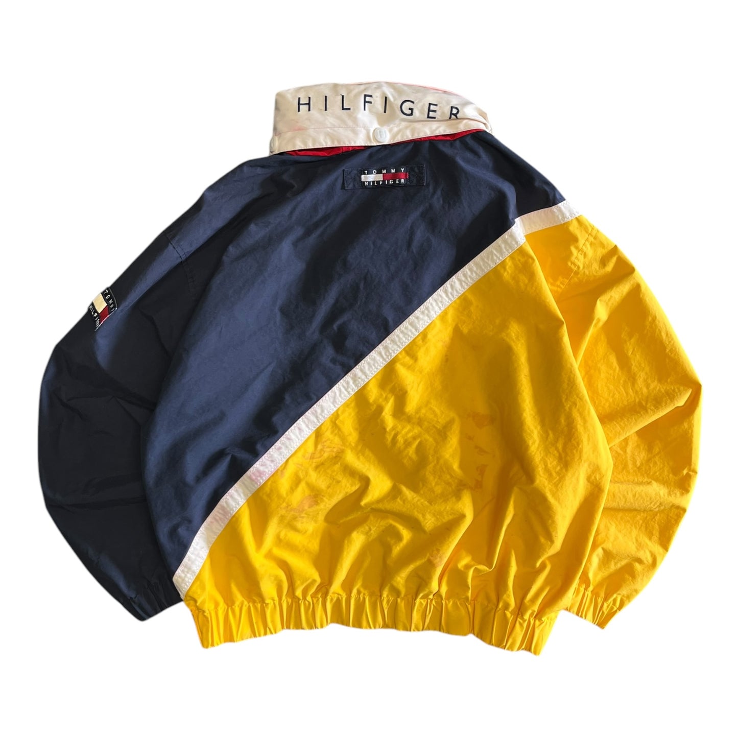 Vintage Tommy Hilfiger Navy & Yellow Color Block Jacket