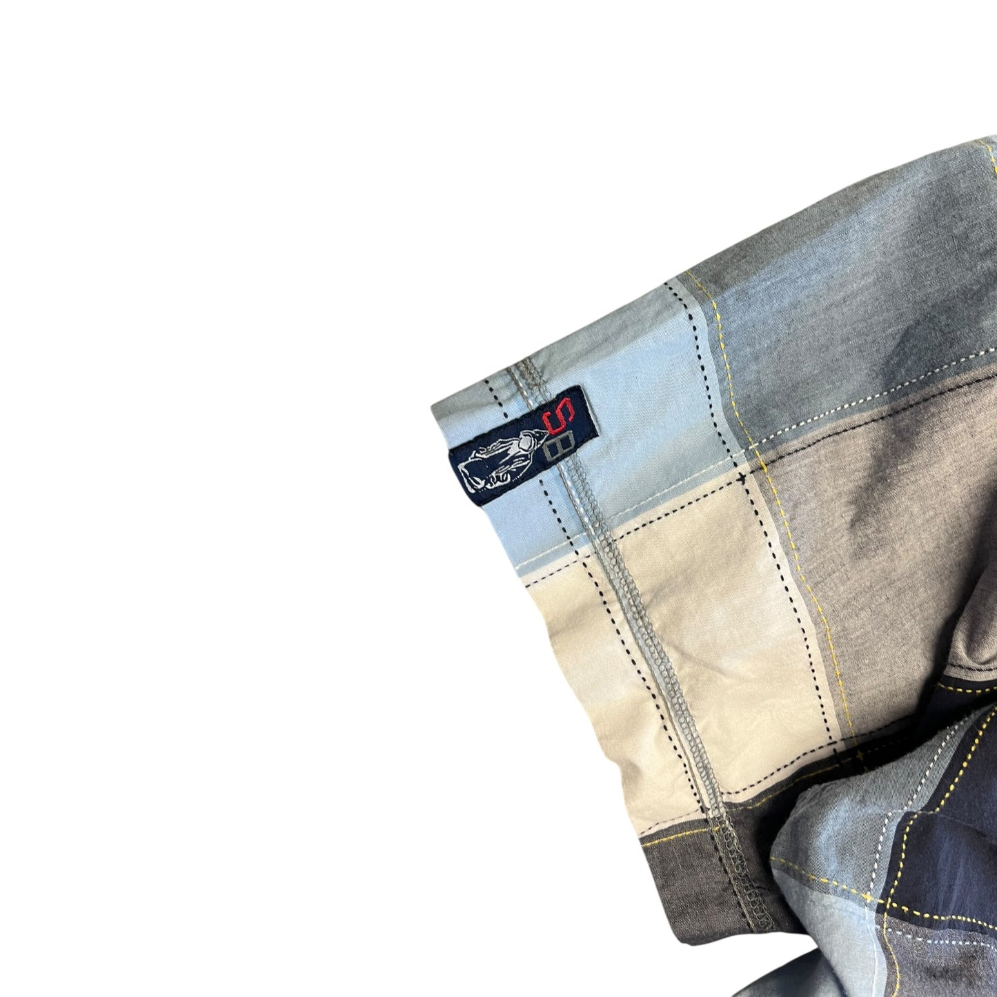 Y2K Shady LTD Patchwork Flannel Shirt