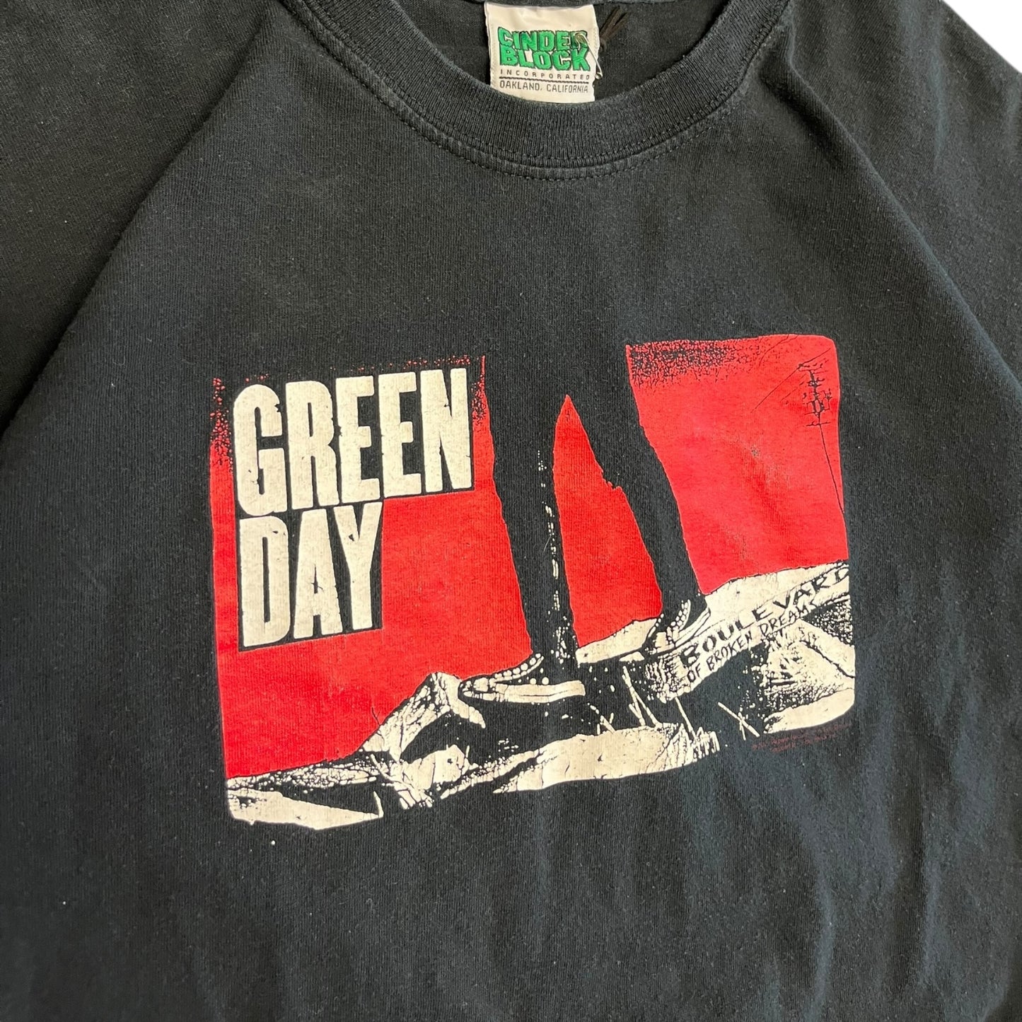 Y2K Green Day Boulevard Of Broken Dreams Tee