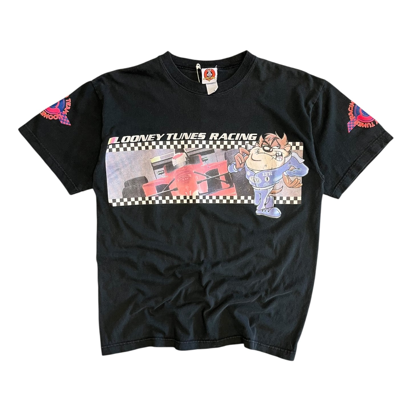 Vintage Looney Tunes Racing Taz Black Tee