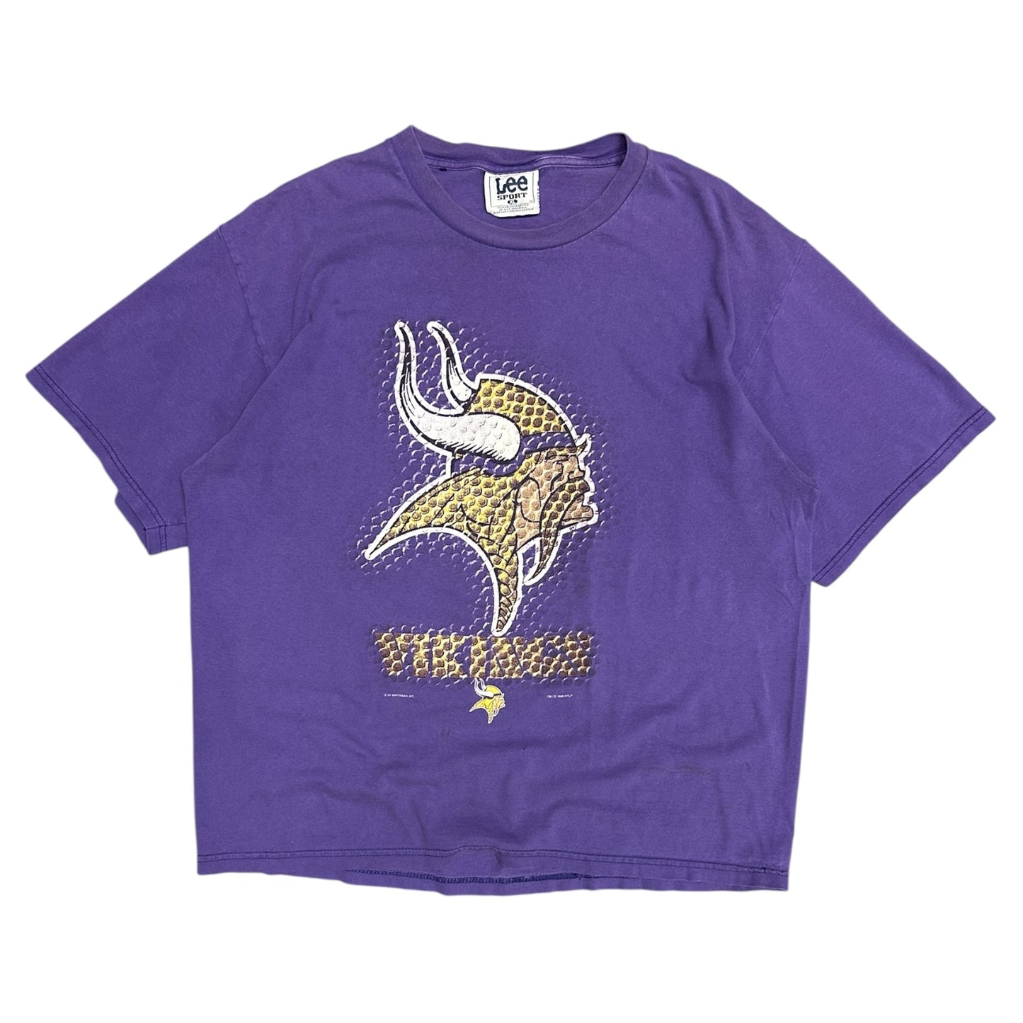 Vintage 1999 Vikings Football Logo Tee