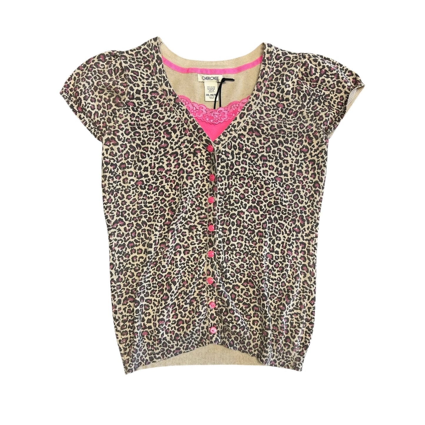 Women’s Y2K Cherokee Leopard Print Top