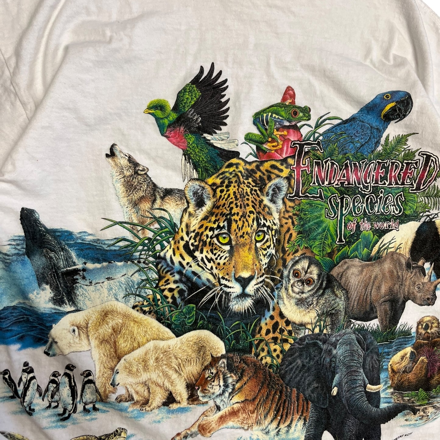 1994 Endangered Species Of The World Wrap Tee