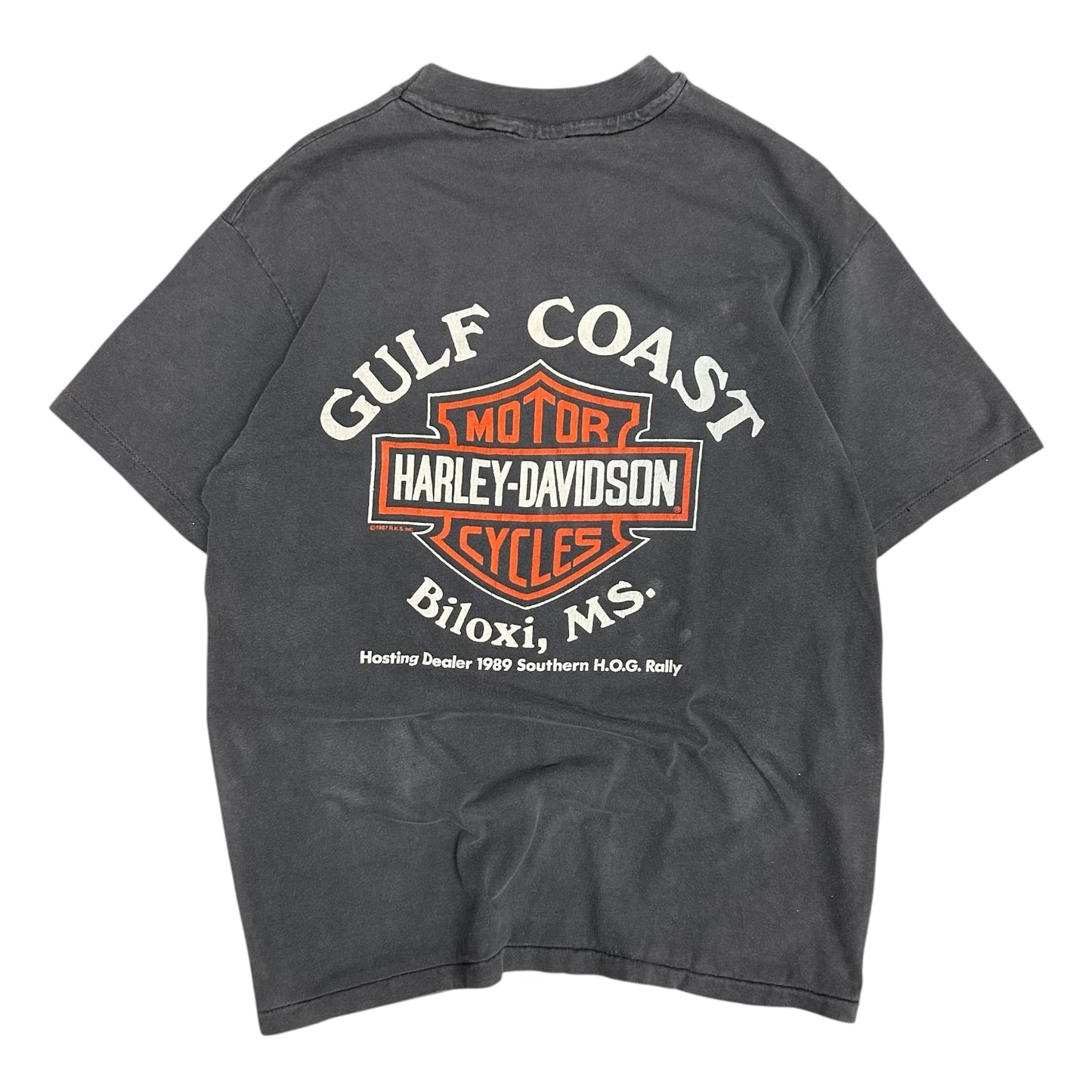 Vintage 1989 Harley Davidson Gulf Coast Tee