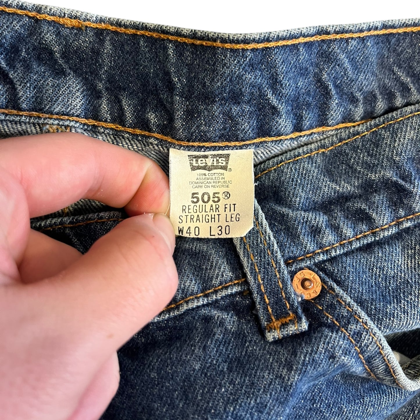 Vintage Levi’s Orange Tab 550 Straight Leg Denim