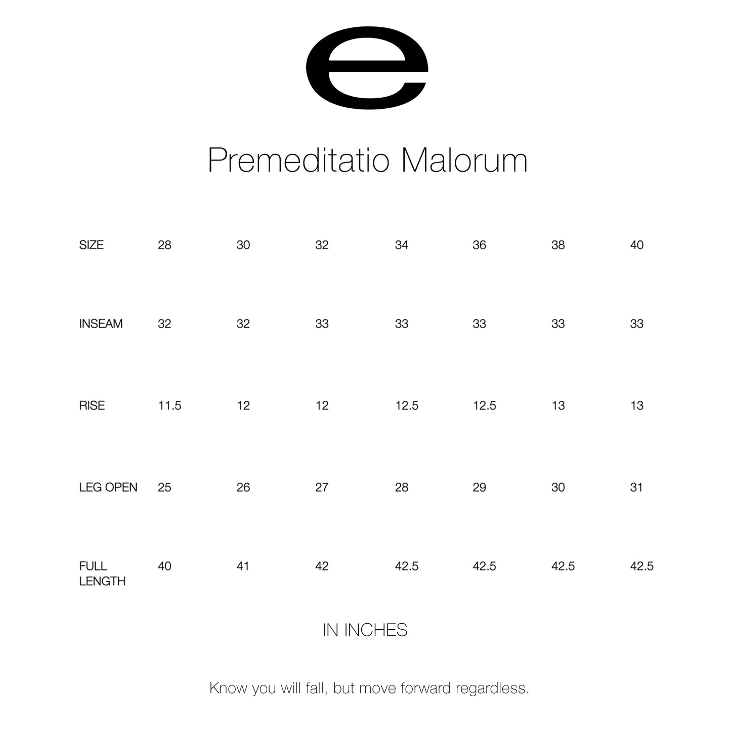 eforenything - Premeditatio Malorum Before the Fall