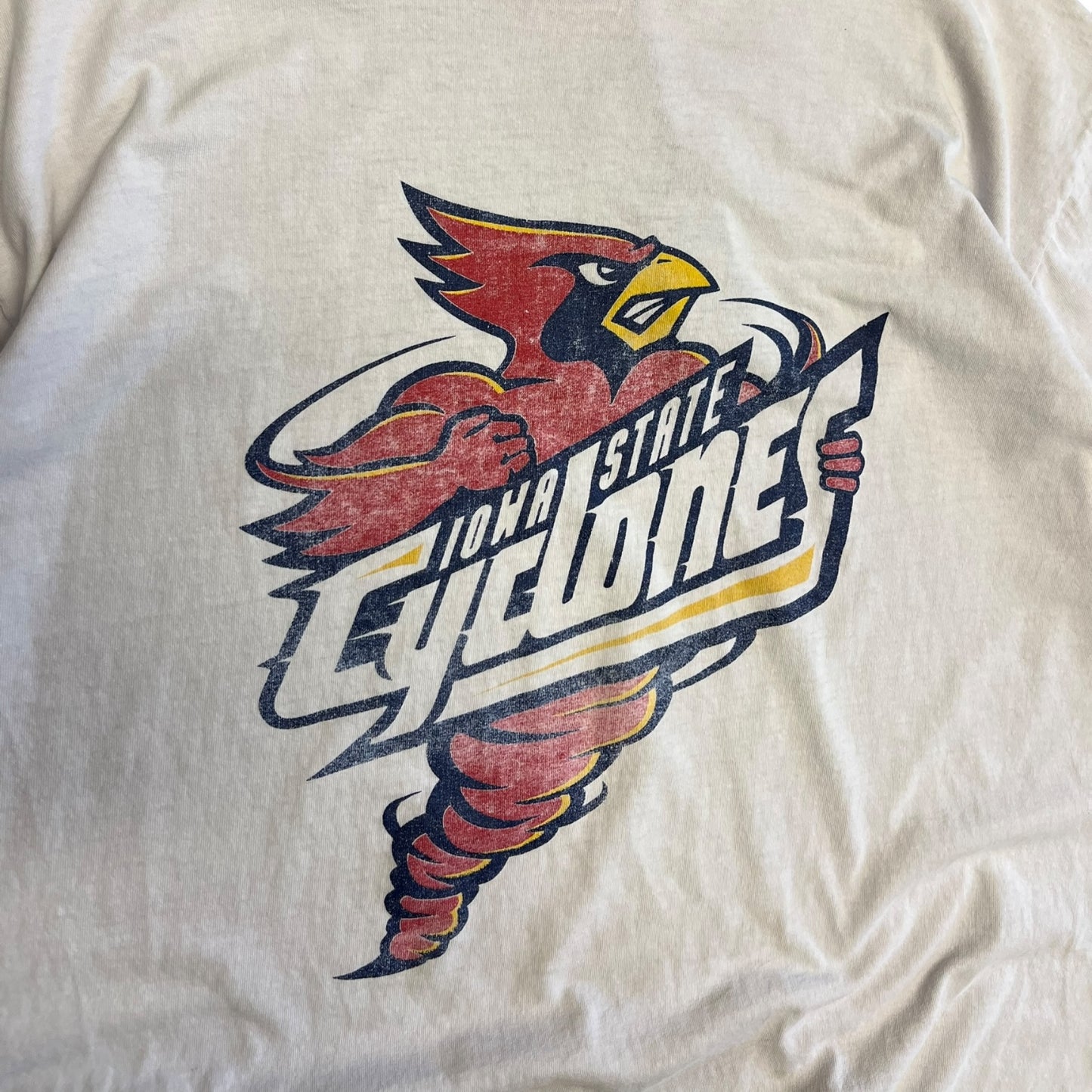 Vintage NCAA Iowa State Cynado Ringer Tee