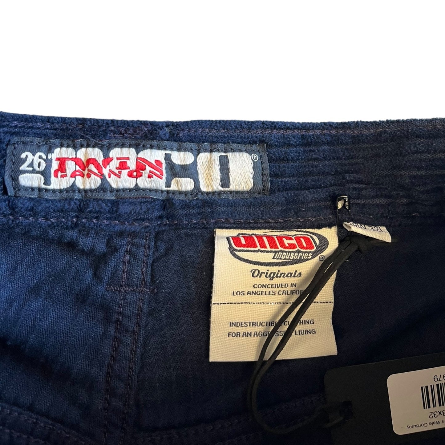 JNCO - 101 Twin Cannon. 26" 4 Wale Corduroy (Navy)