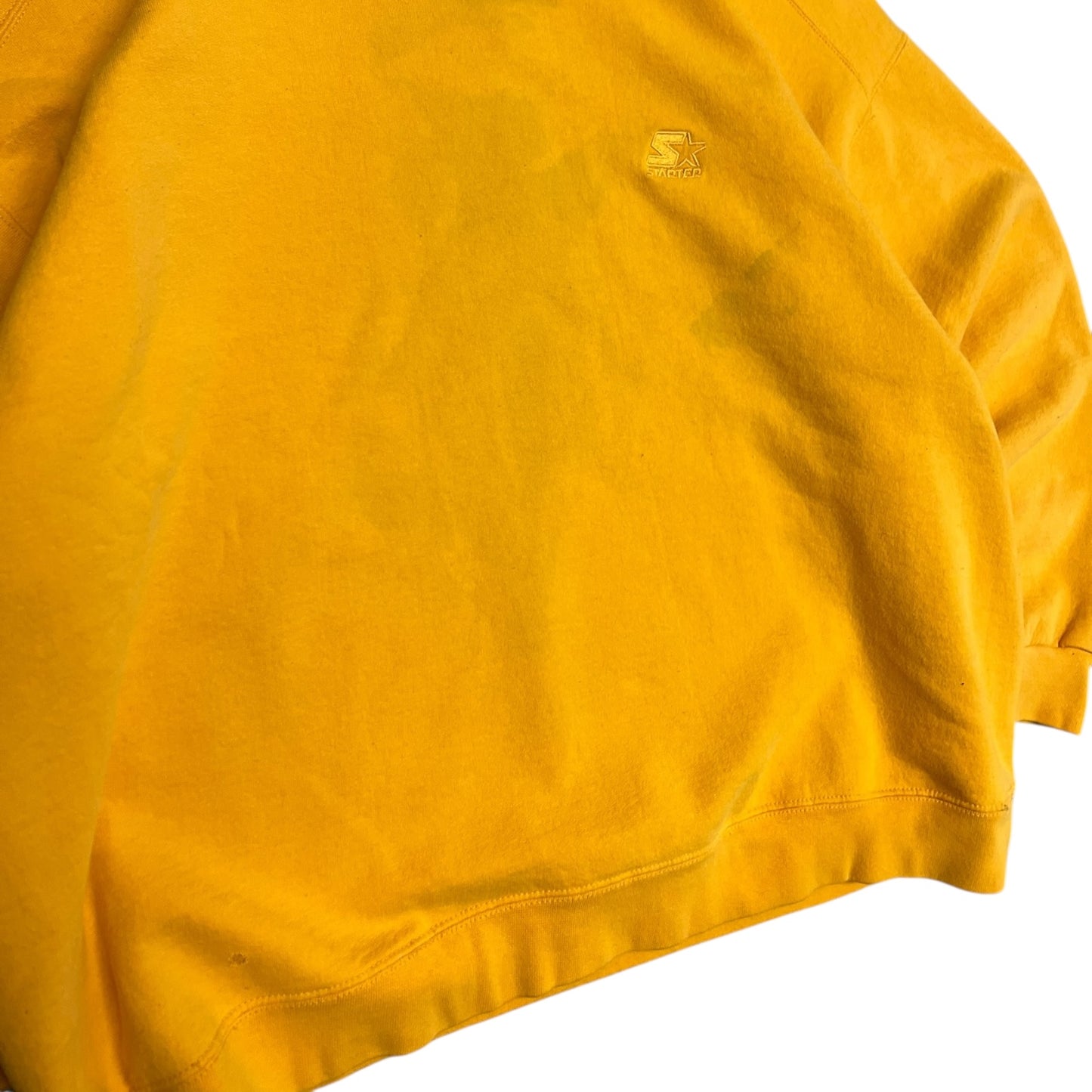 Y2K Yellow Starter Embroidered Sweatshirt