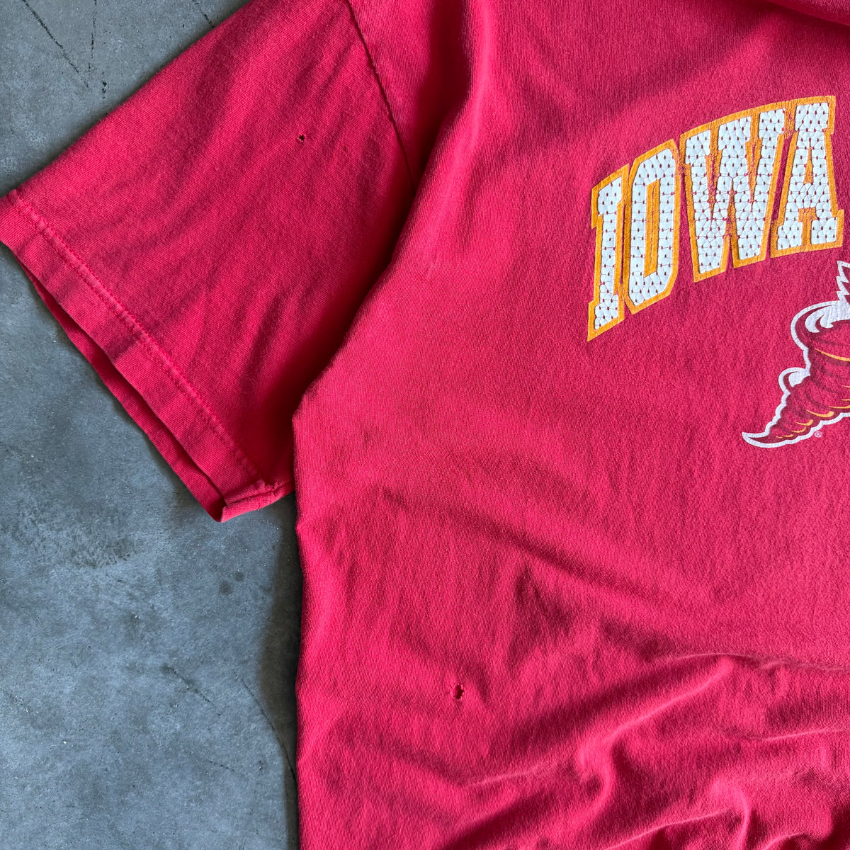 Y2K Iowa State Cyclones Spellout CyNado T Shirt