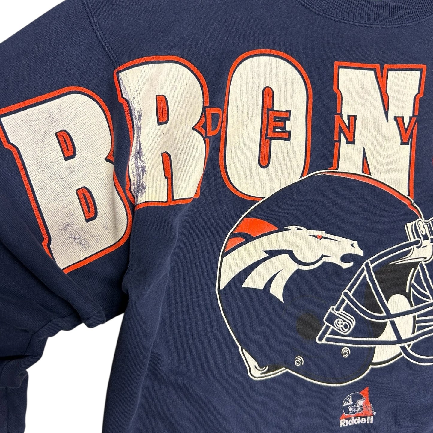 Vintage 1997 Broncos Sleeve Spell Out Sweatshirt