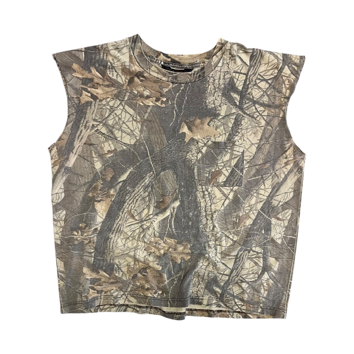 Vintage Liberty Camo Cut Off Pocket T Shirt