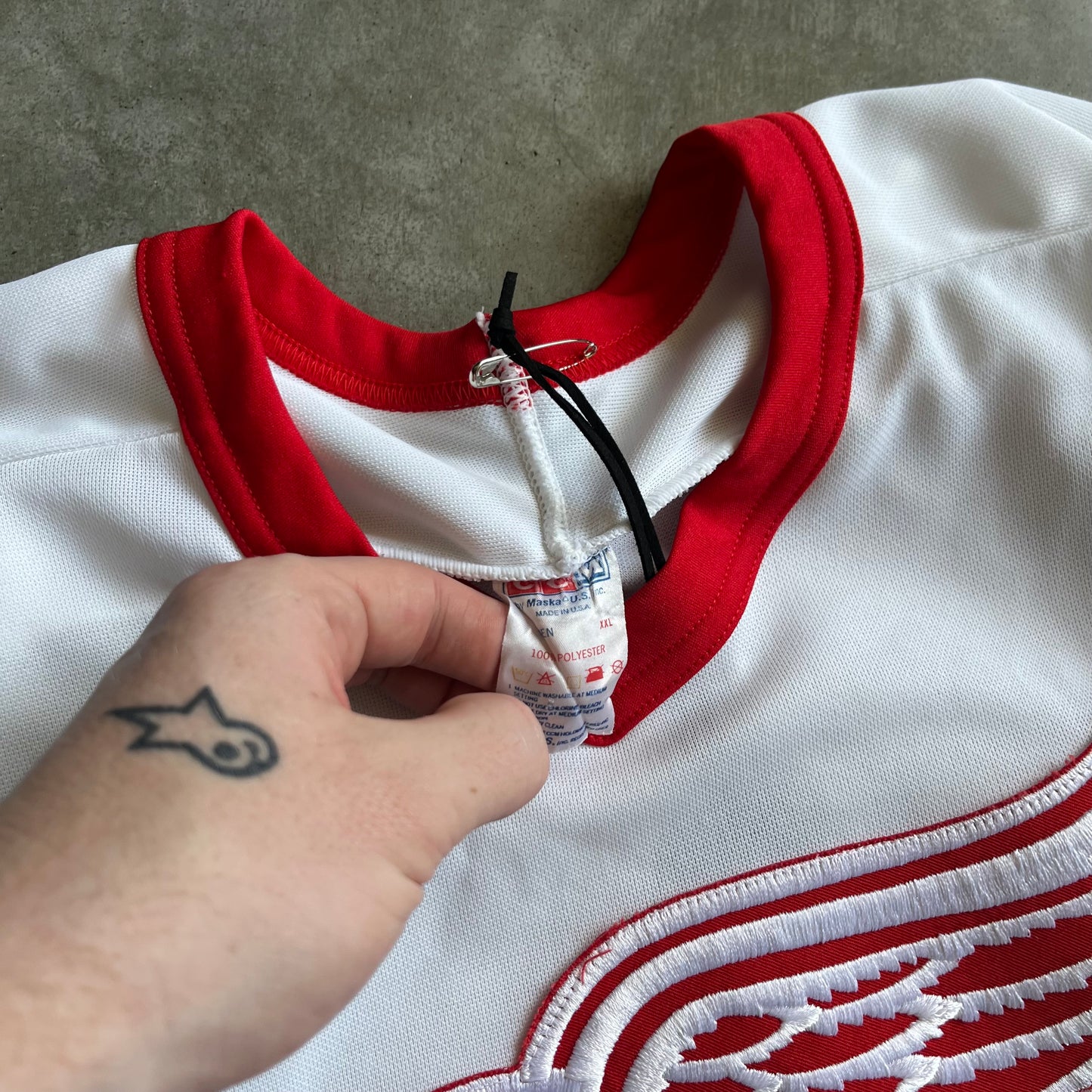 Vintage CCM Detroit Red Wings Hockey Jersey