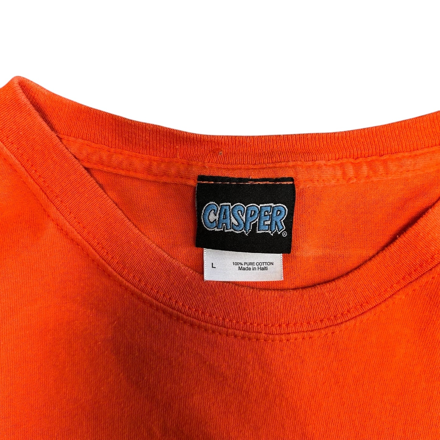 Y2K Casper The Ghost Trick Or Treat Orange Tee