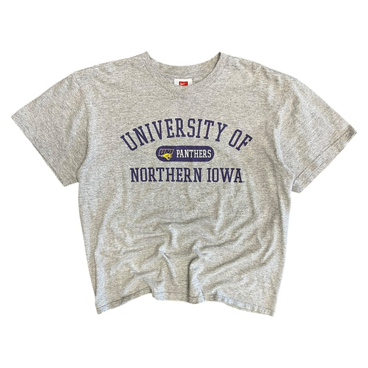 Y2K Nike University Of Northern Iowa Panthers Grey Tee
