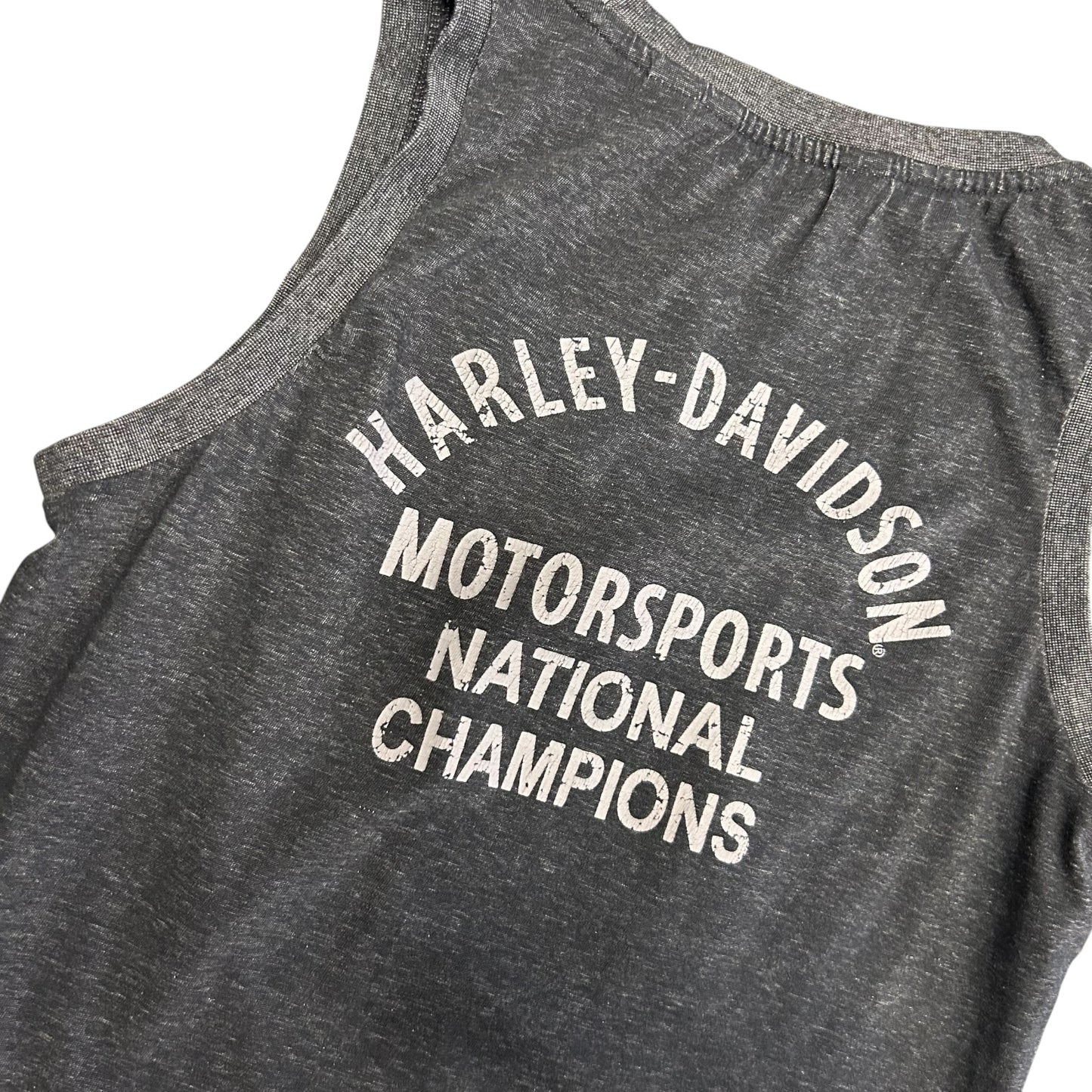 Y2K Women’s Harley Davidson Checkered Flag Tank Top