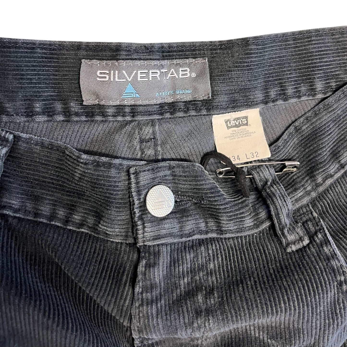 Vintage Levi’s Silvertab Baggy Black Corduroy Pants