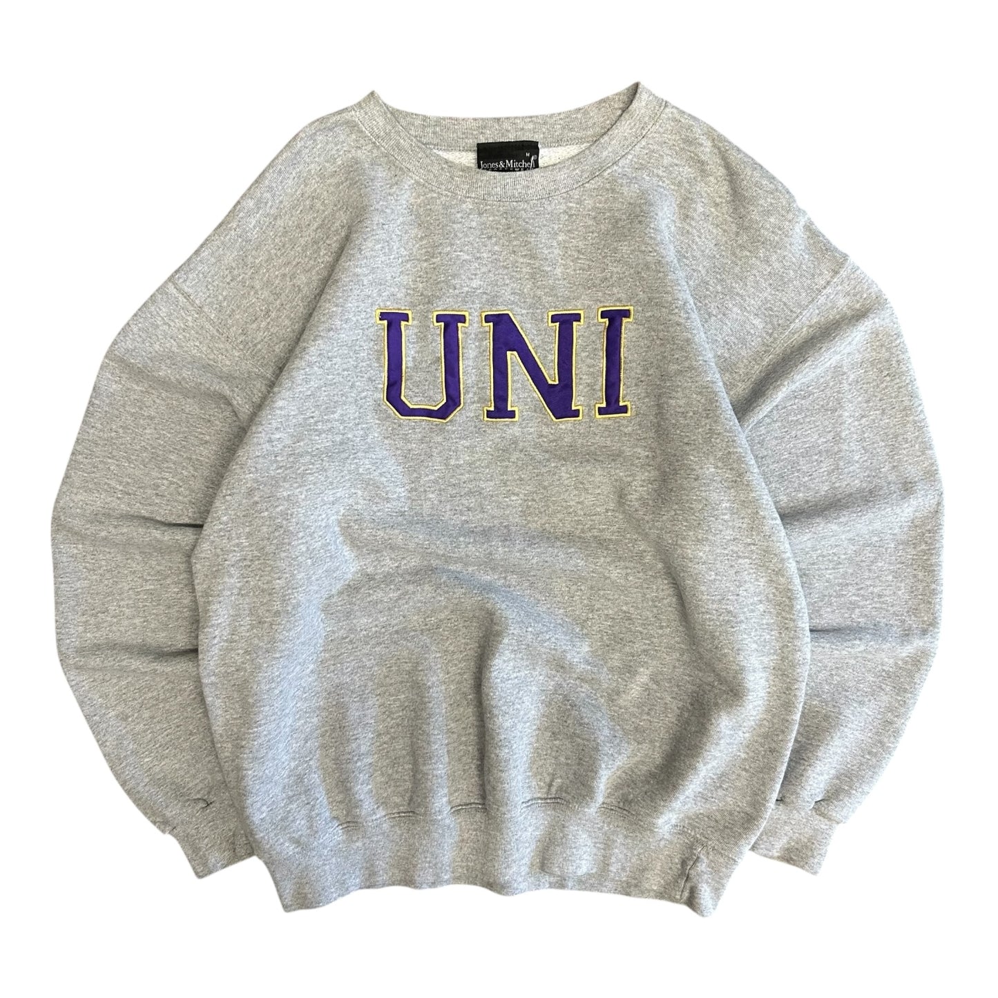 Y2K Embroidered UNI Grey Sweatshirt