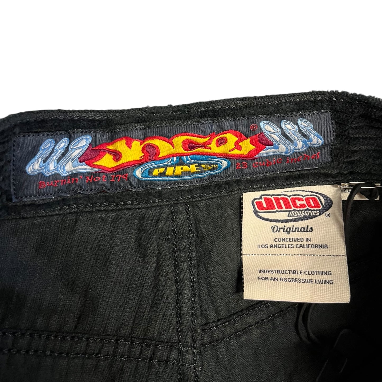 JNCO - 179 Pipes. 23" 4 Wale Corduroy (Black)
