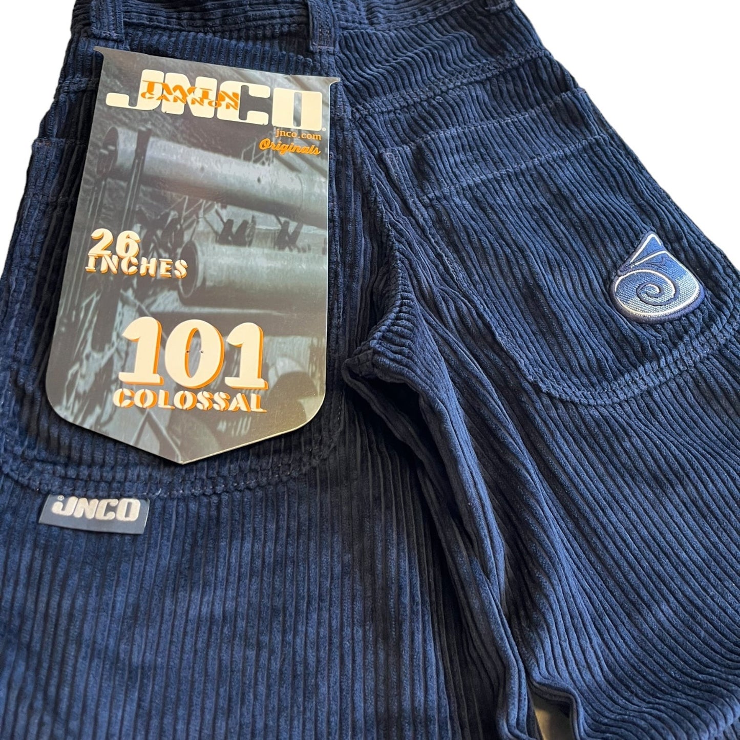 JNCO - 101 Twin Cannon. 26" 4 Wale Corduroy (Navy)
