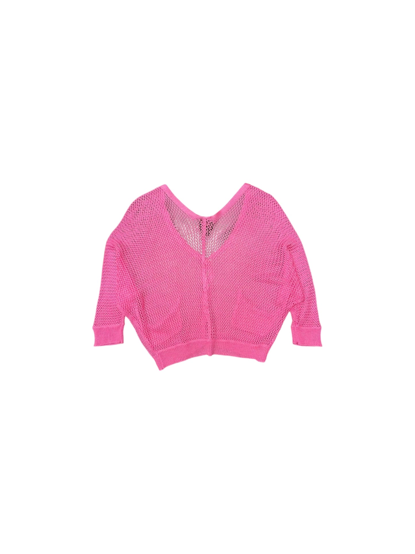 Women’s Cropped Y2K 2b bebe Hot Pink Cardigan