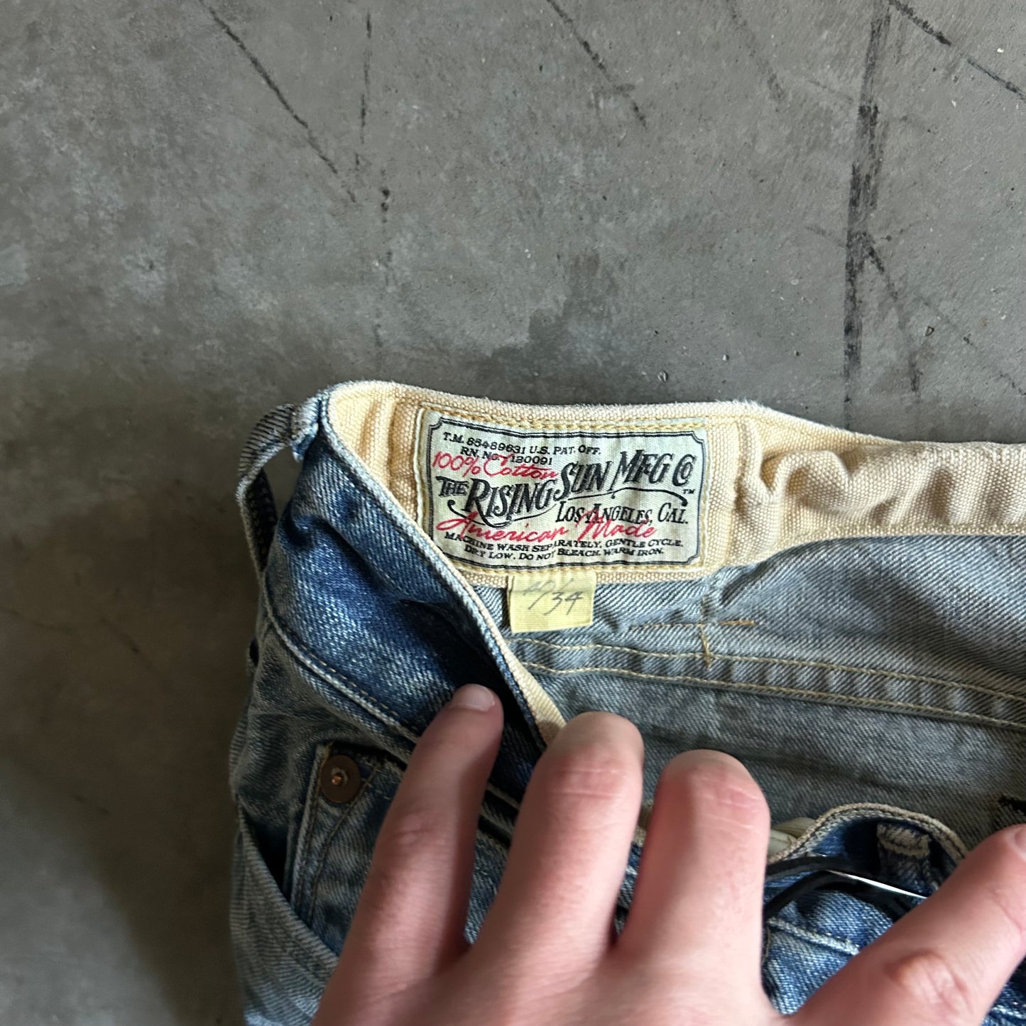 Vintage Rising Sun Selvedge Jeans