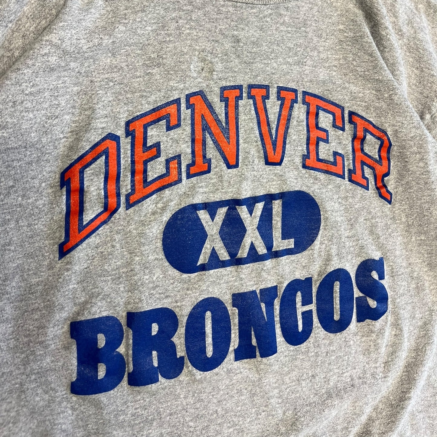 Vintage Champion Denver Broncos Grey Tee