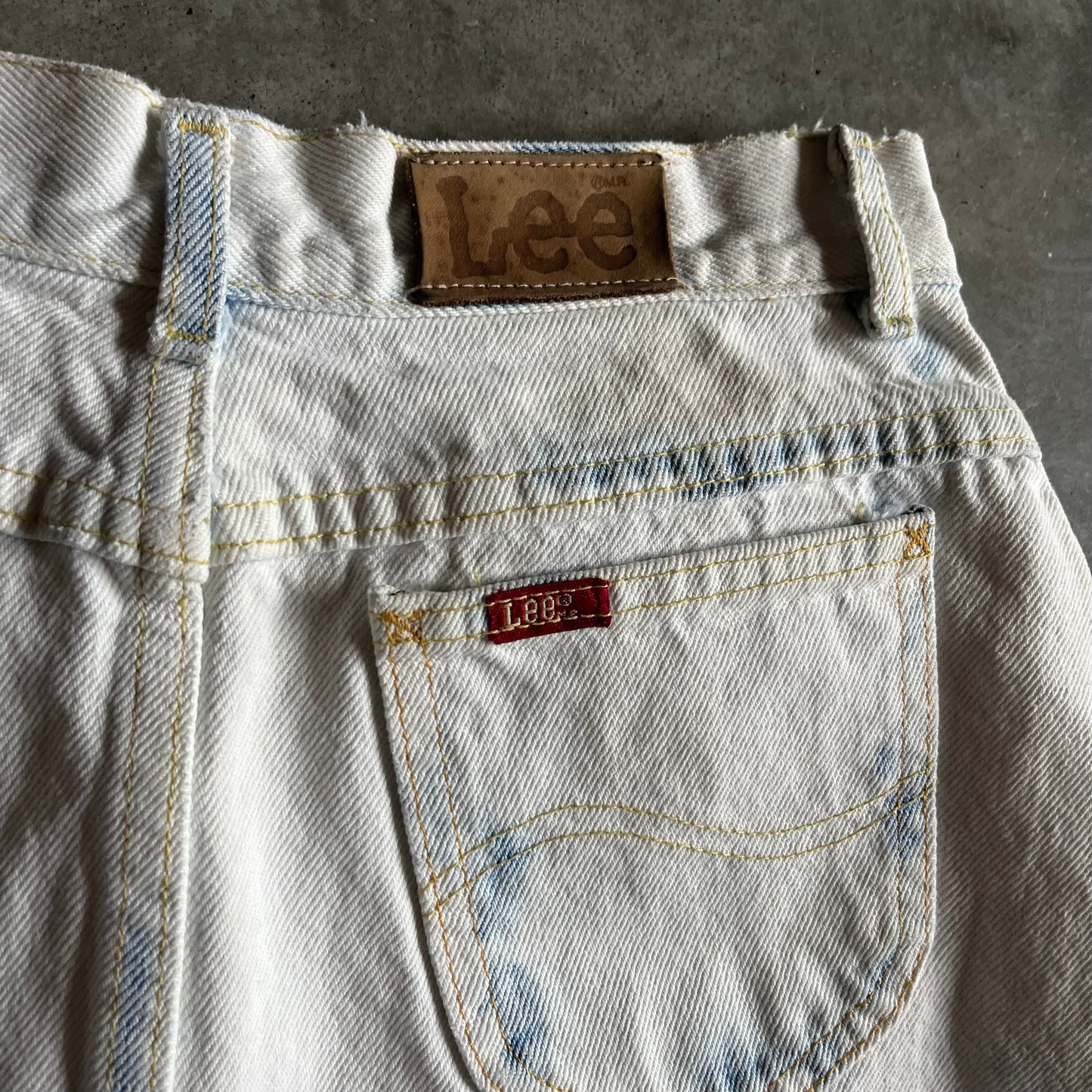 Women’s Vintage Lee White Denim Skirt