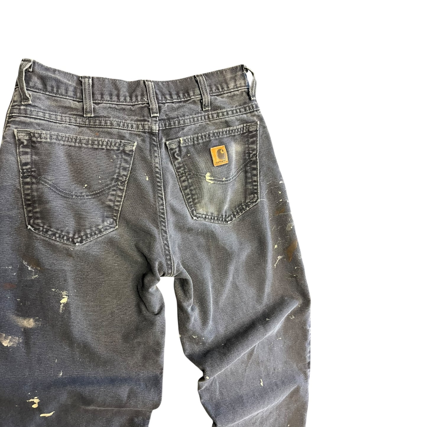 Carhartt Paint Splattered Charcoal Carpenter Pants