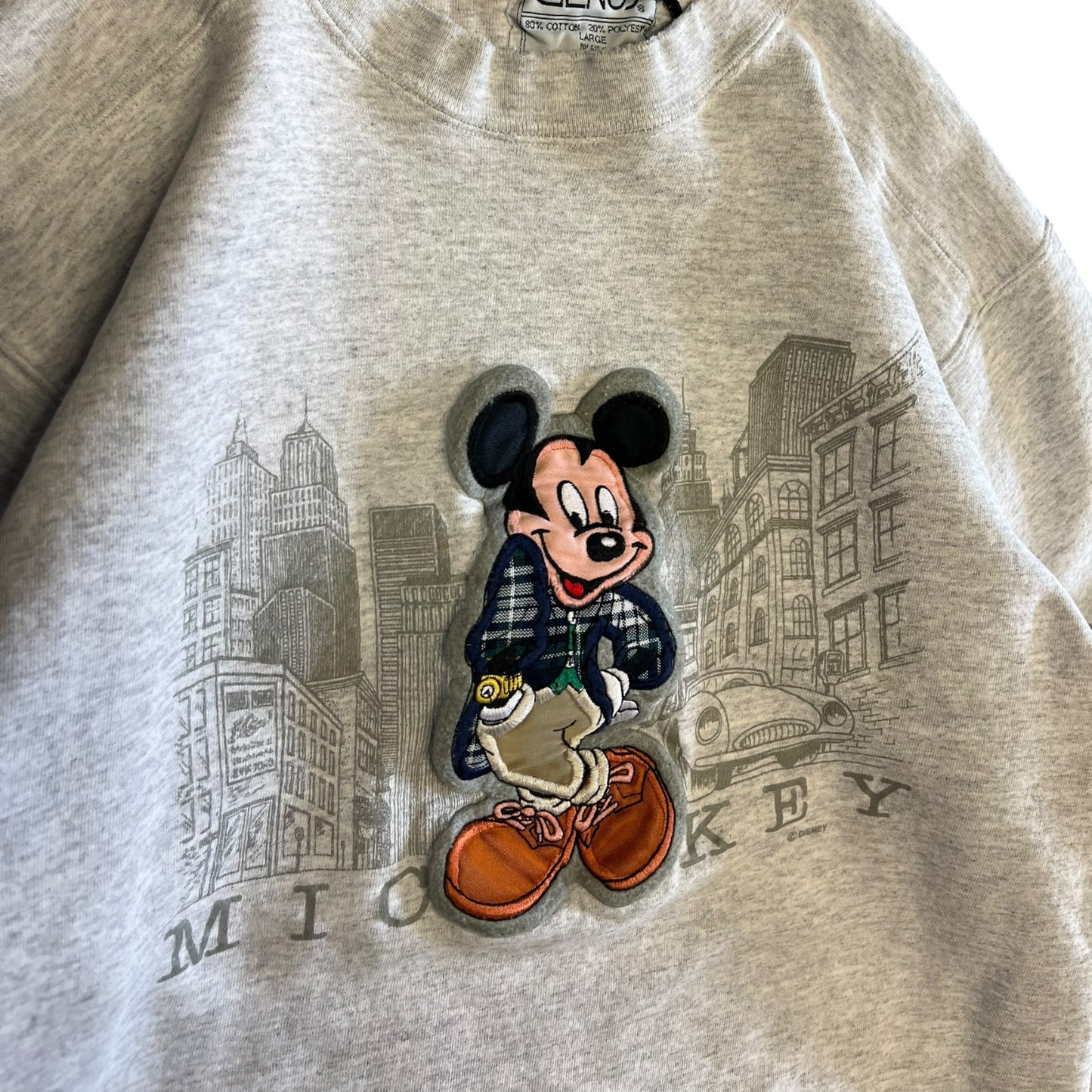 Vintage Embroidered Mickey Mouse Sweatshirt