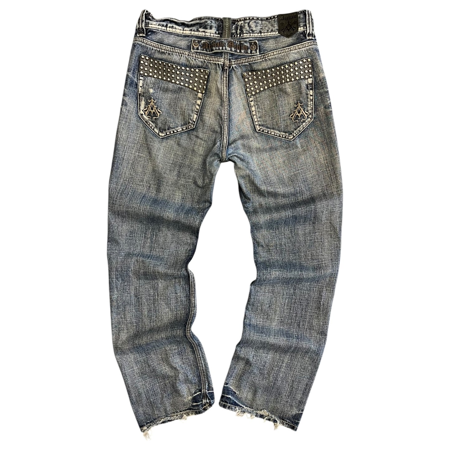 Y2K Archair Denim Studded Pocket Jeans