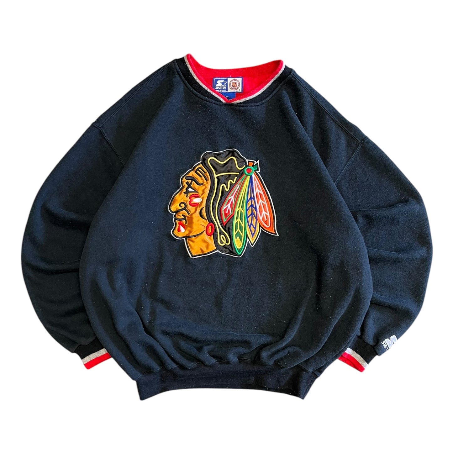 Vintage Chicago Blackhawks Logo Sweatshirt