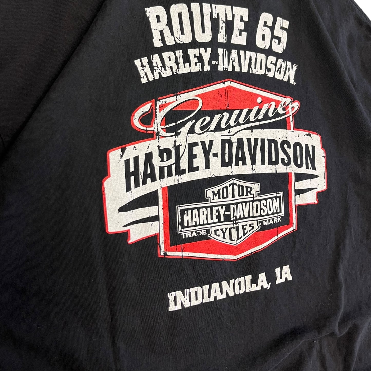 Y2K Harley Davidson Ruby Red Motorcycle Women Tee
