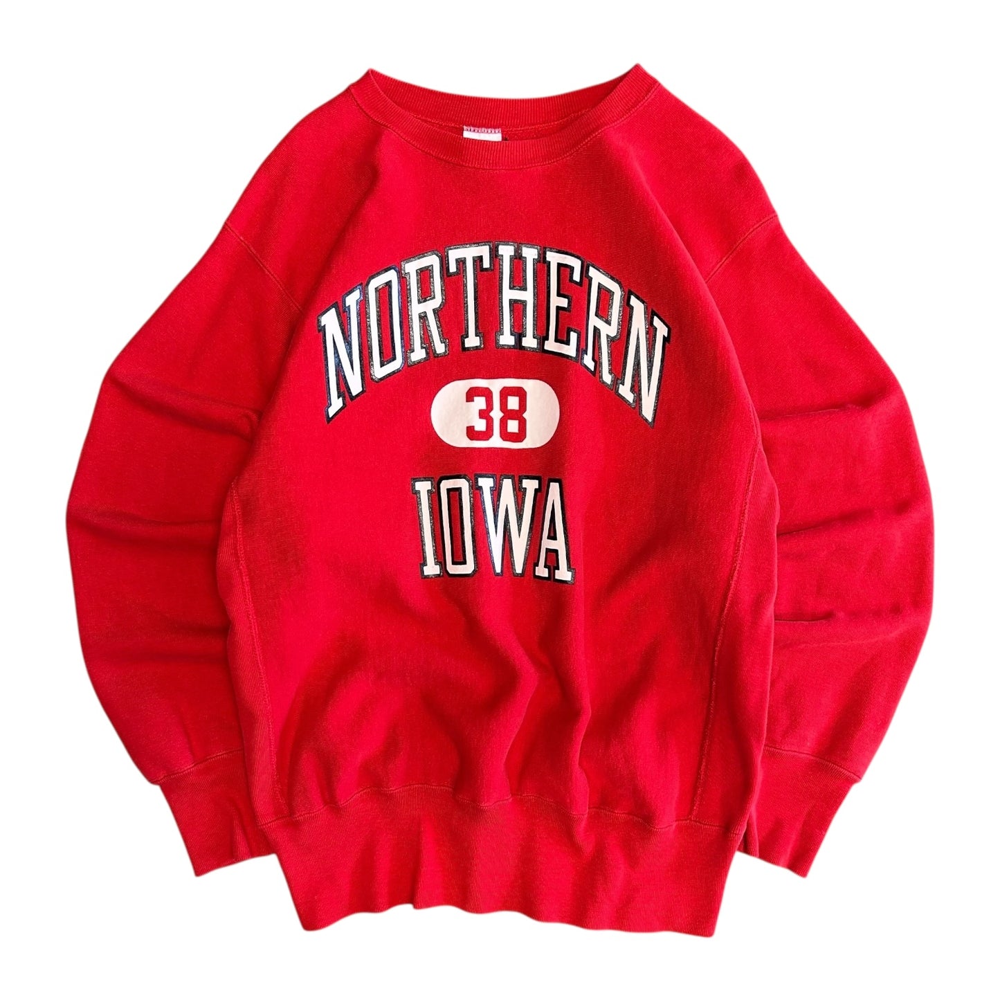 Vintage Northern Iowa Red, White & Blue Champion Reverse Weave