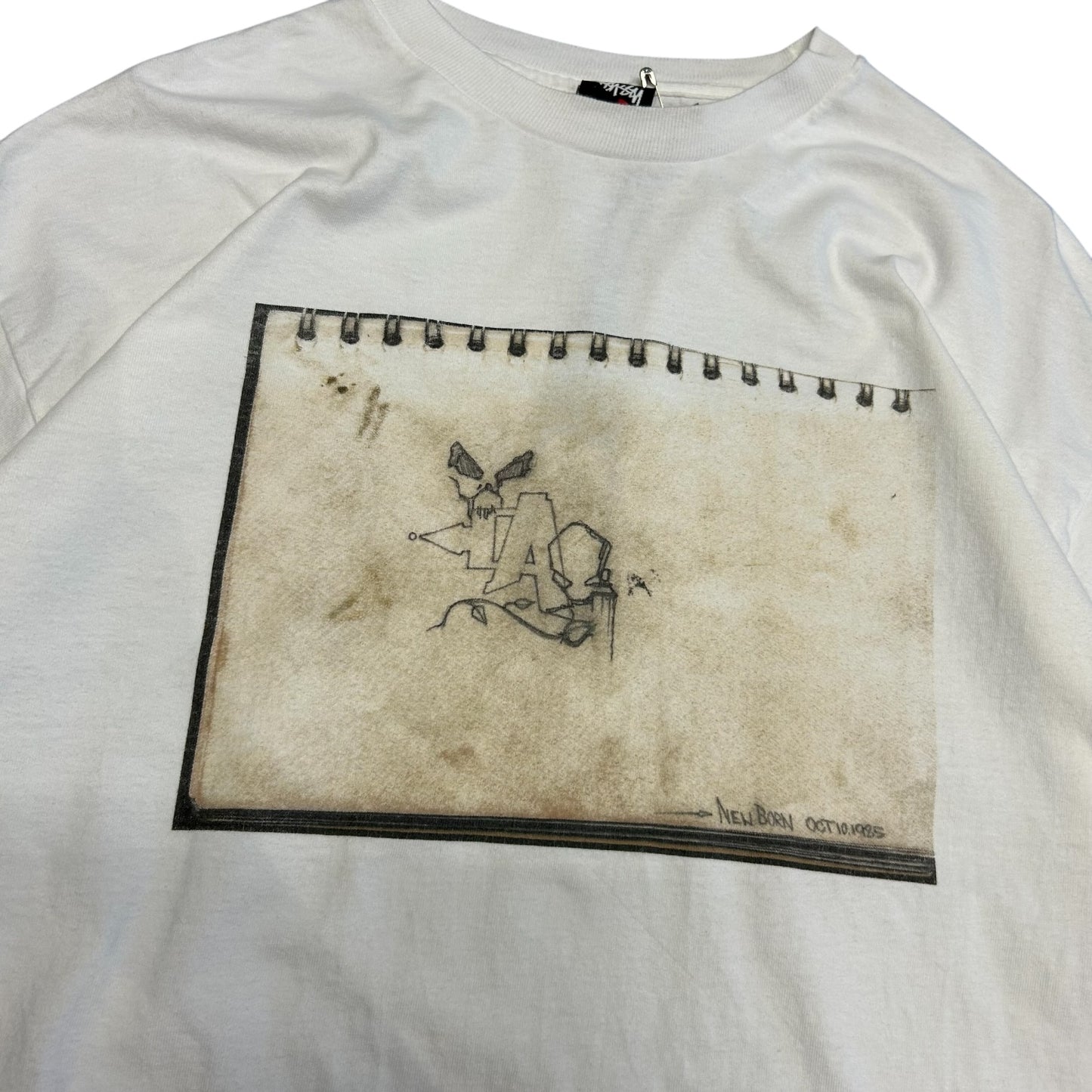 2009 Stussy Dondi White Graphic Tee