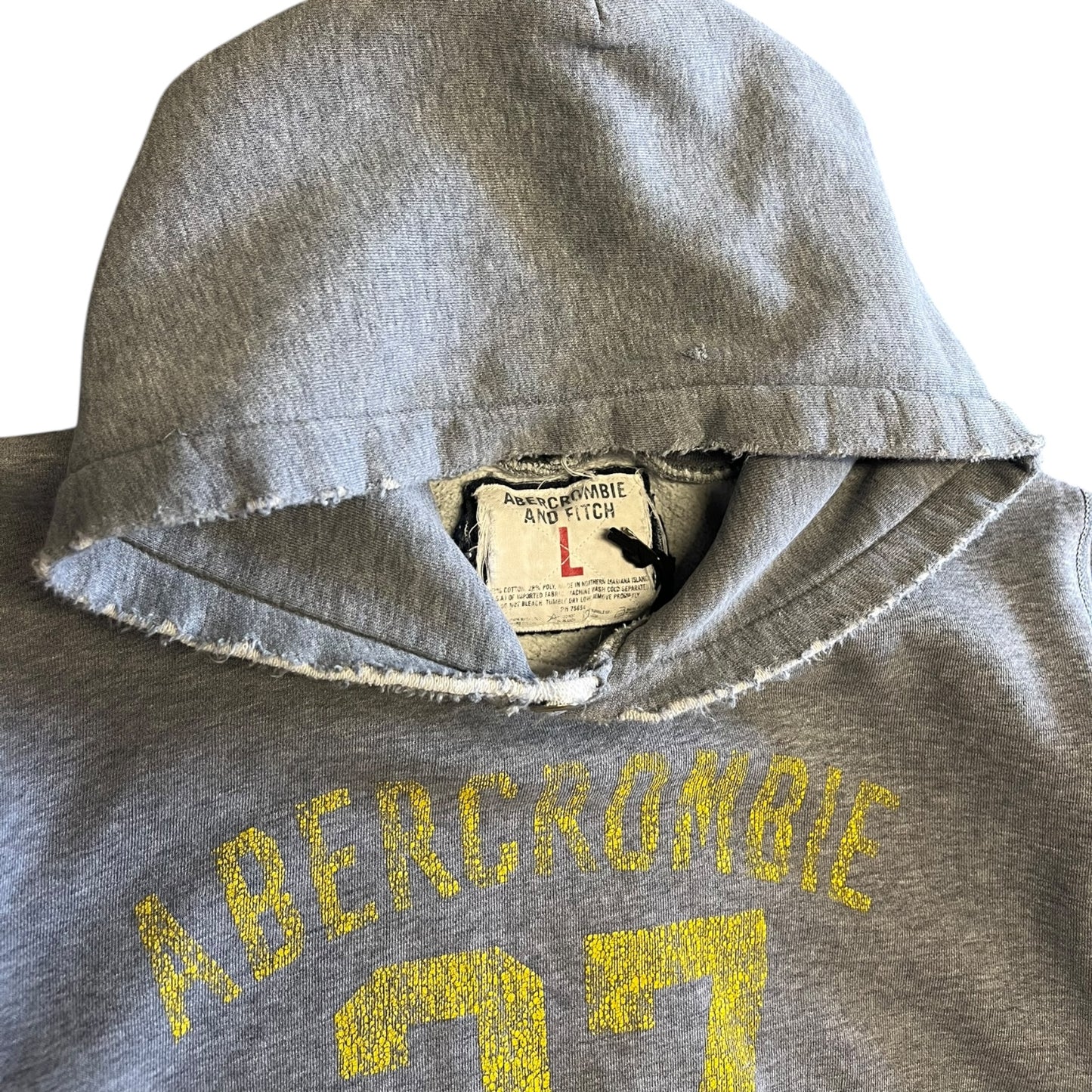 Y2K Abercrombie Football Distressed Hoodie