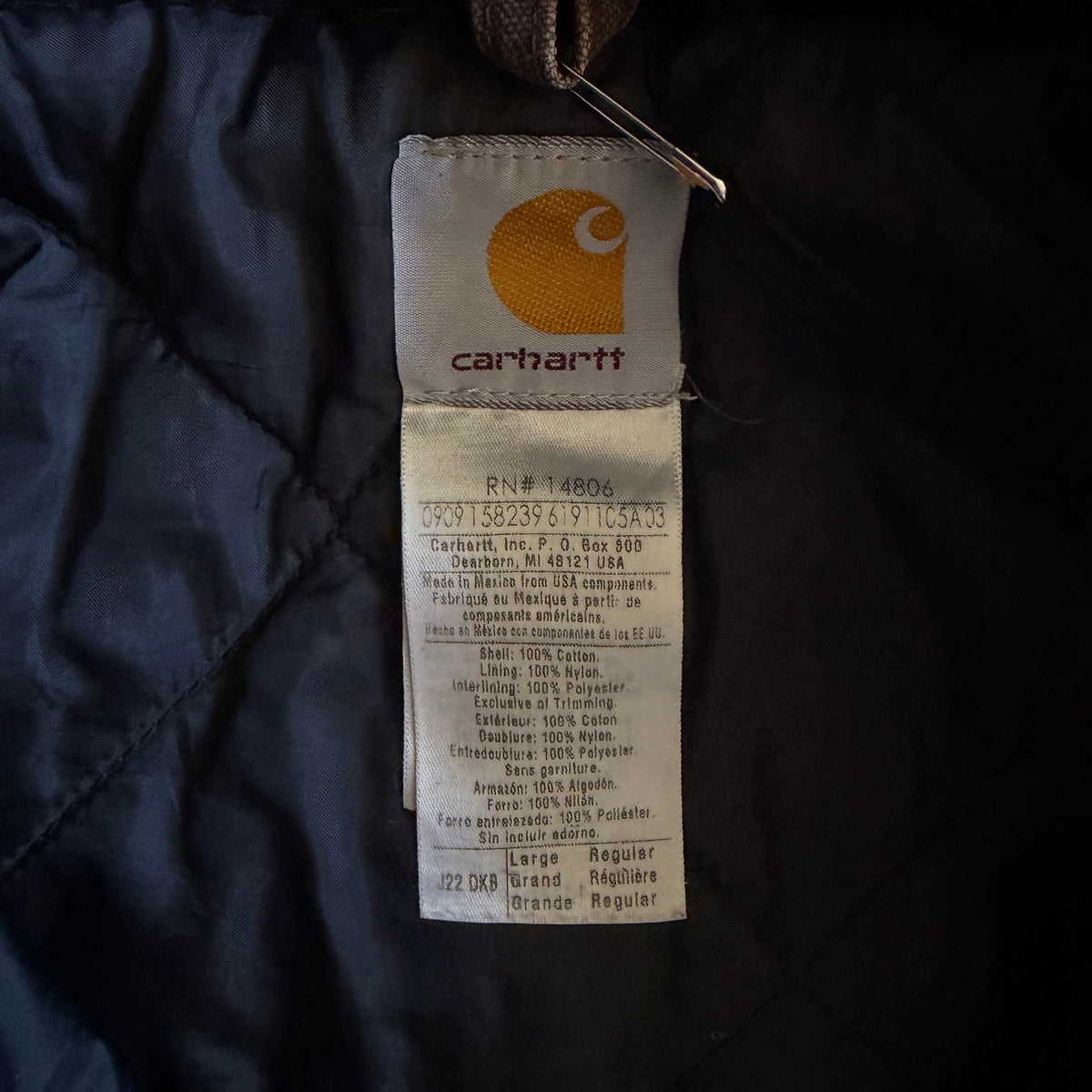 Carhartt ‘J22 DKB’ Dark Brown Extreme Makeover Arctic Jacket