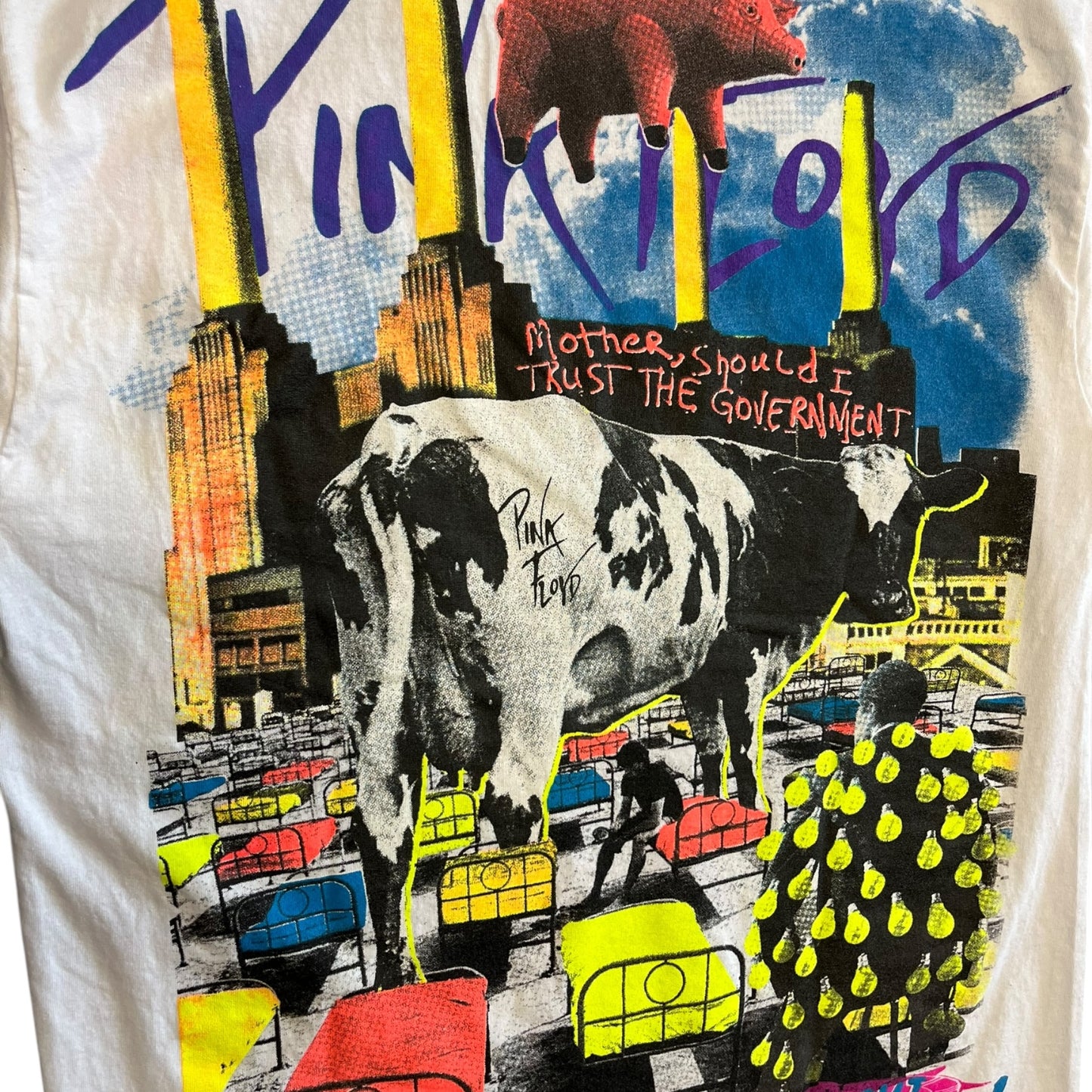 Backstock Co Pink Floyd AOP White T Shirt