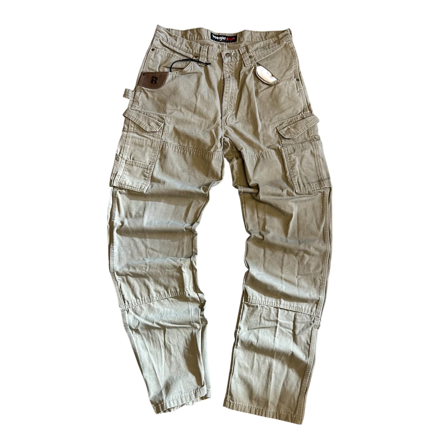 Y2K Wrangler Riggs Light Brown Double Knee Cargos