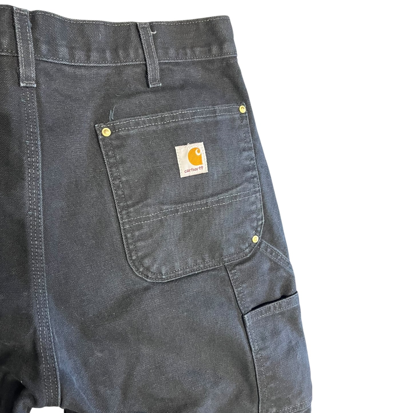 Vintage Carhartt B01 BLK Black Double Knee Jeans