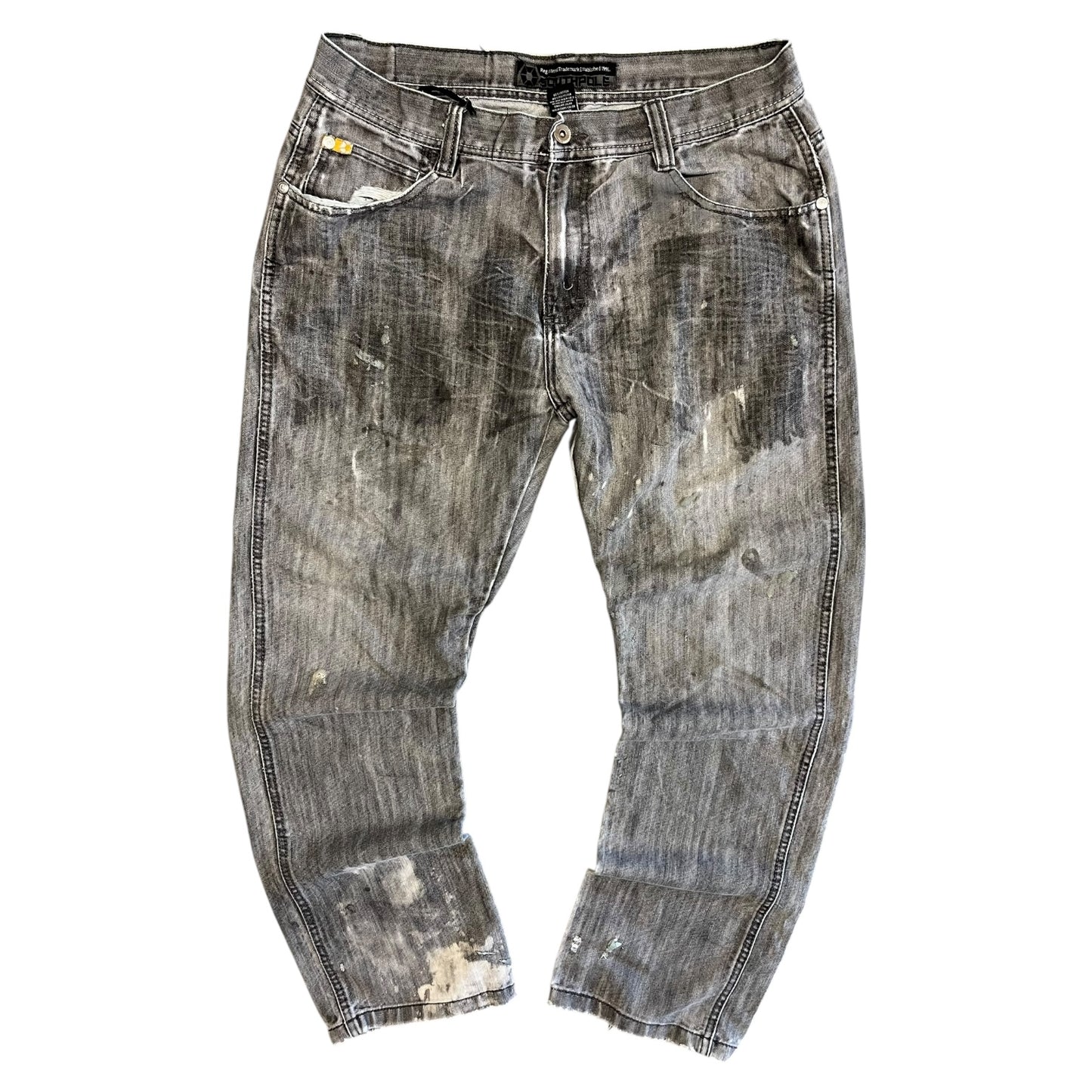 Y2K South Pole Loose Fit Grey Jeans