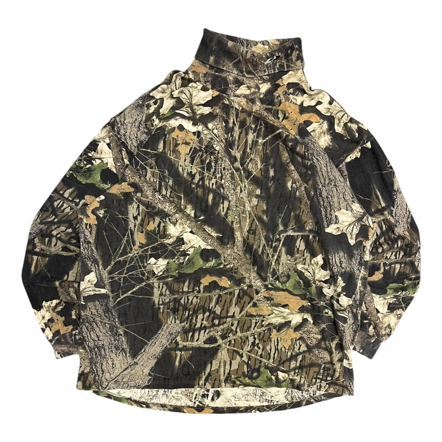 Vintage Mossy Oak Break Up Camo Mock Neck LS