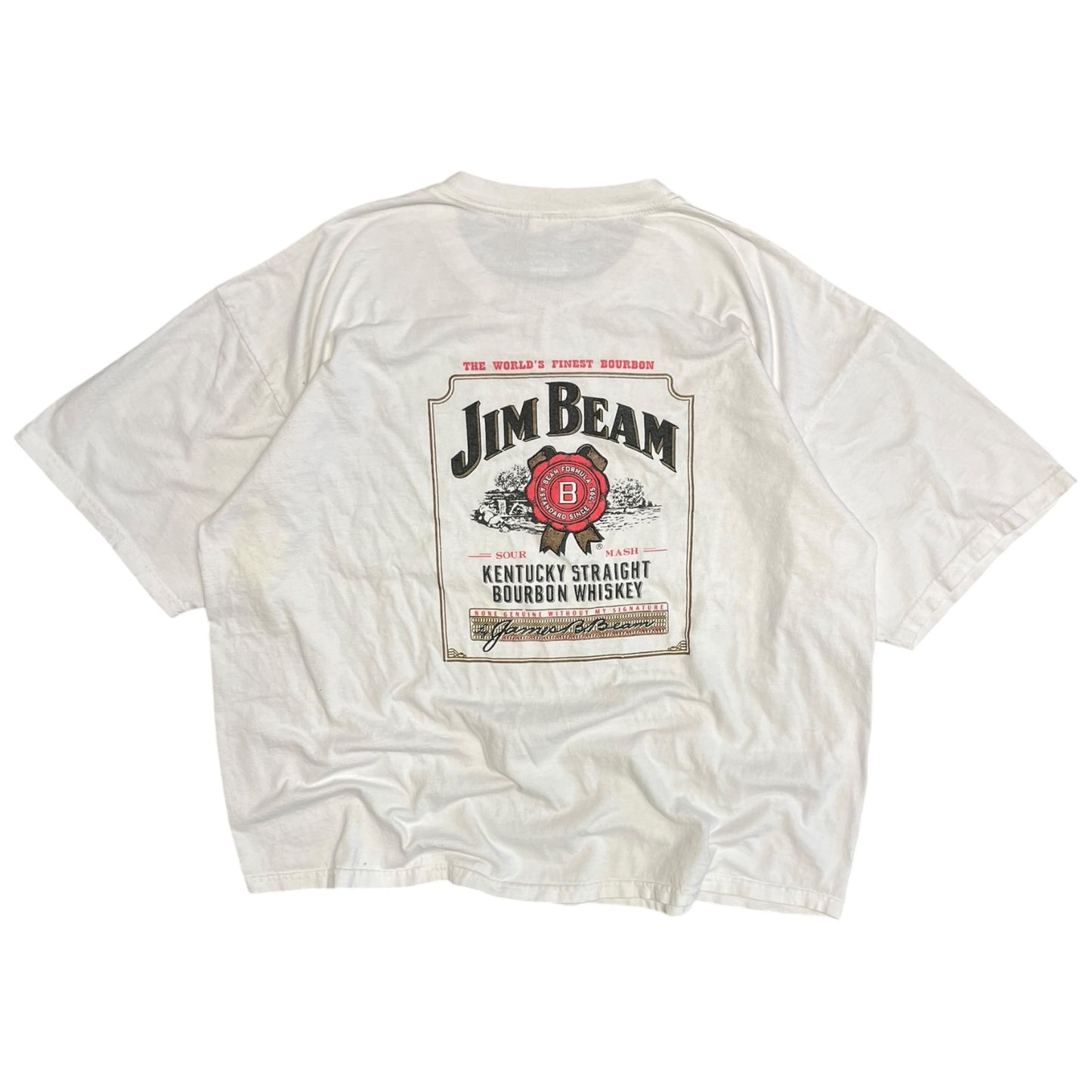 Vintage Jim Beam Kentucky Bourbon White Tee