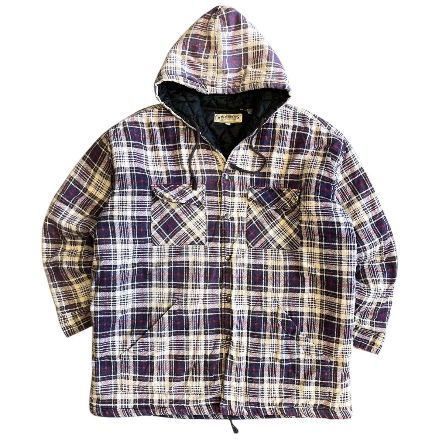 Vintage Wilderness Quilt Lined Flannel Coat