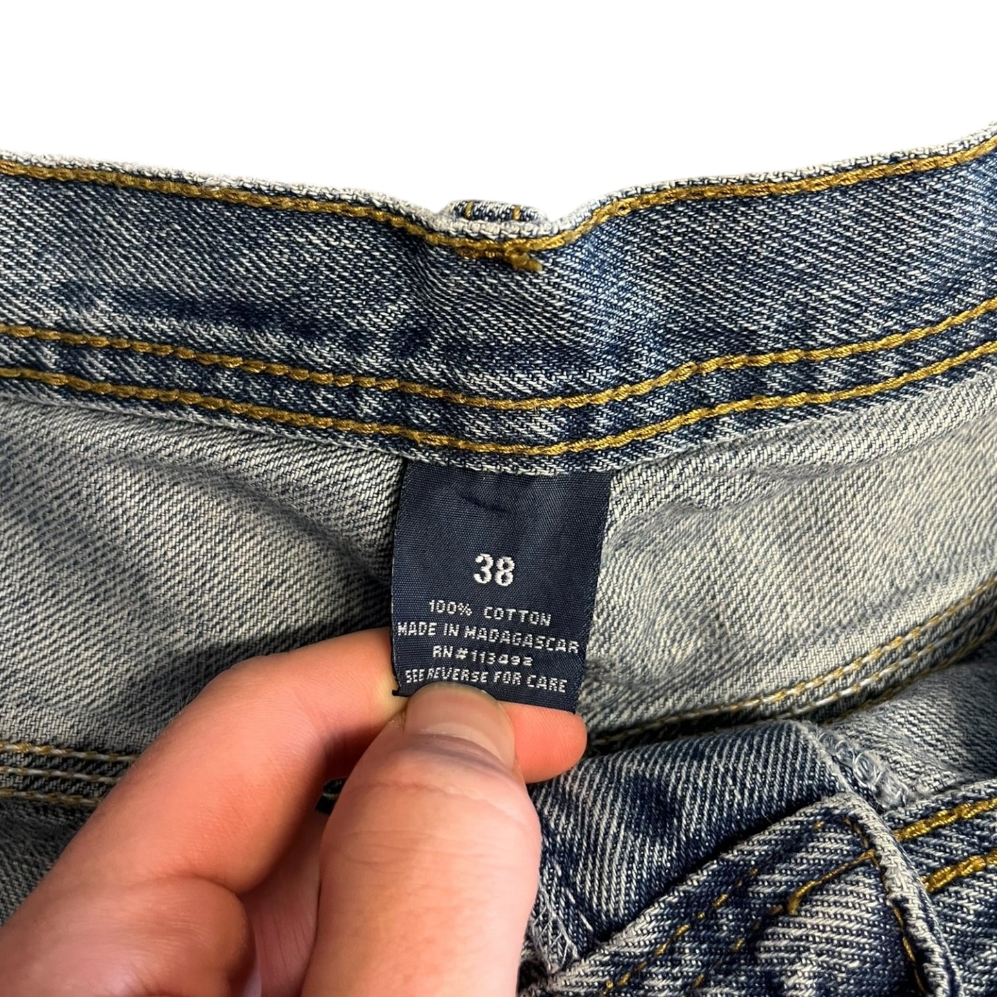 Vintage Rugged Wear Light Wash Denim Jean Shorts 