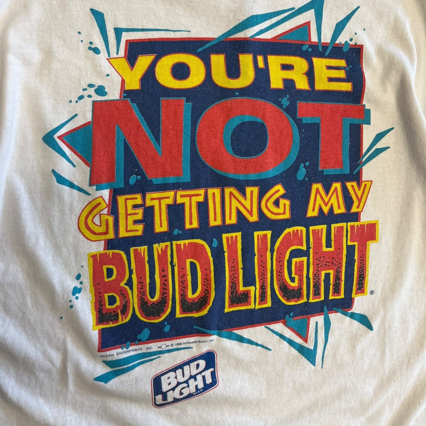 Vintage Where’s The Love Man Bud Light Tee
