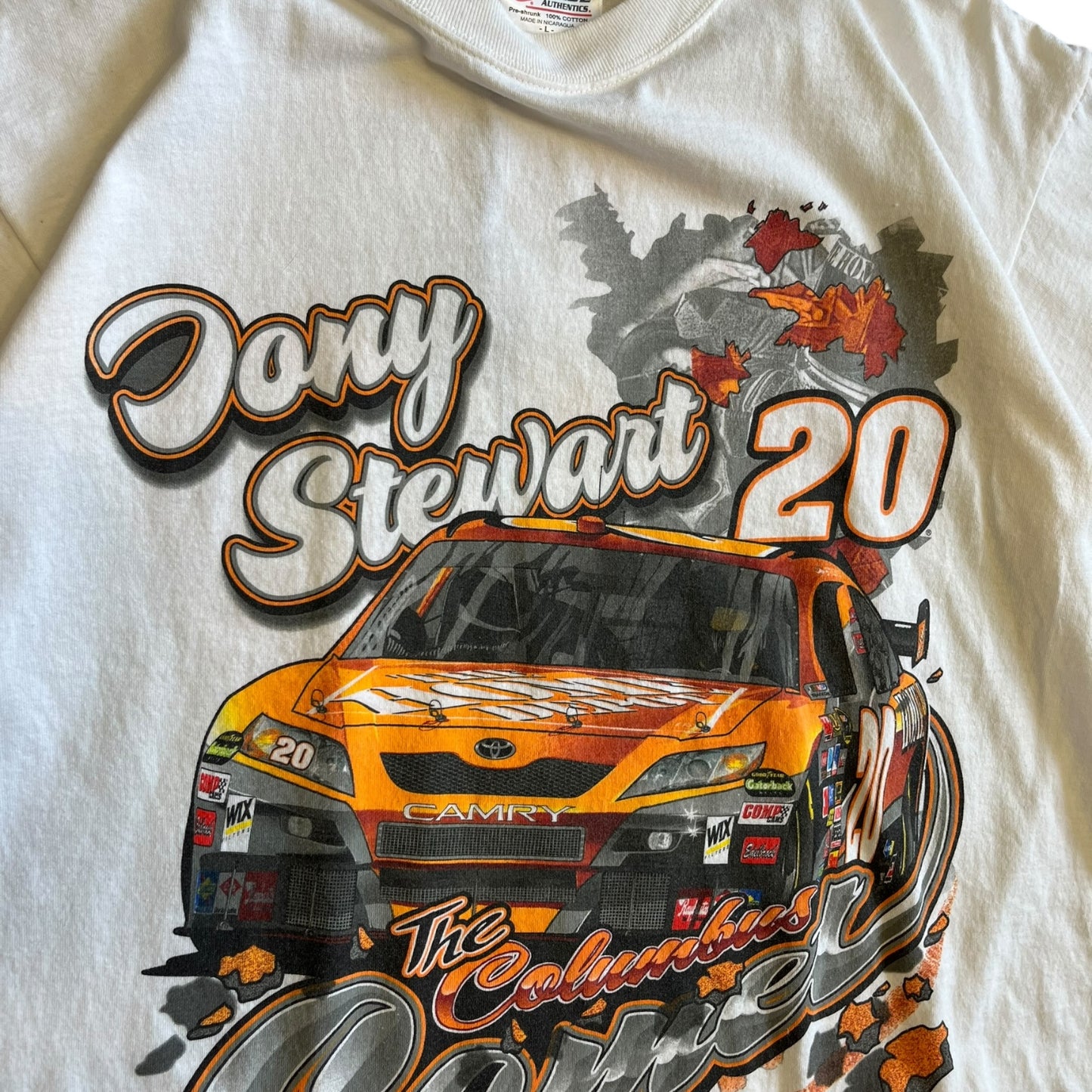 Vtg NASCAR Tony Stewart The Columbus Comet T Shirt