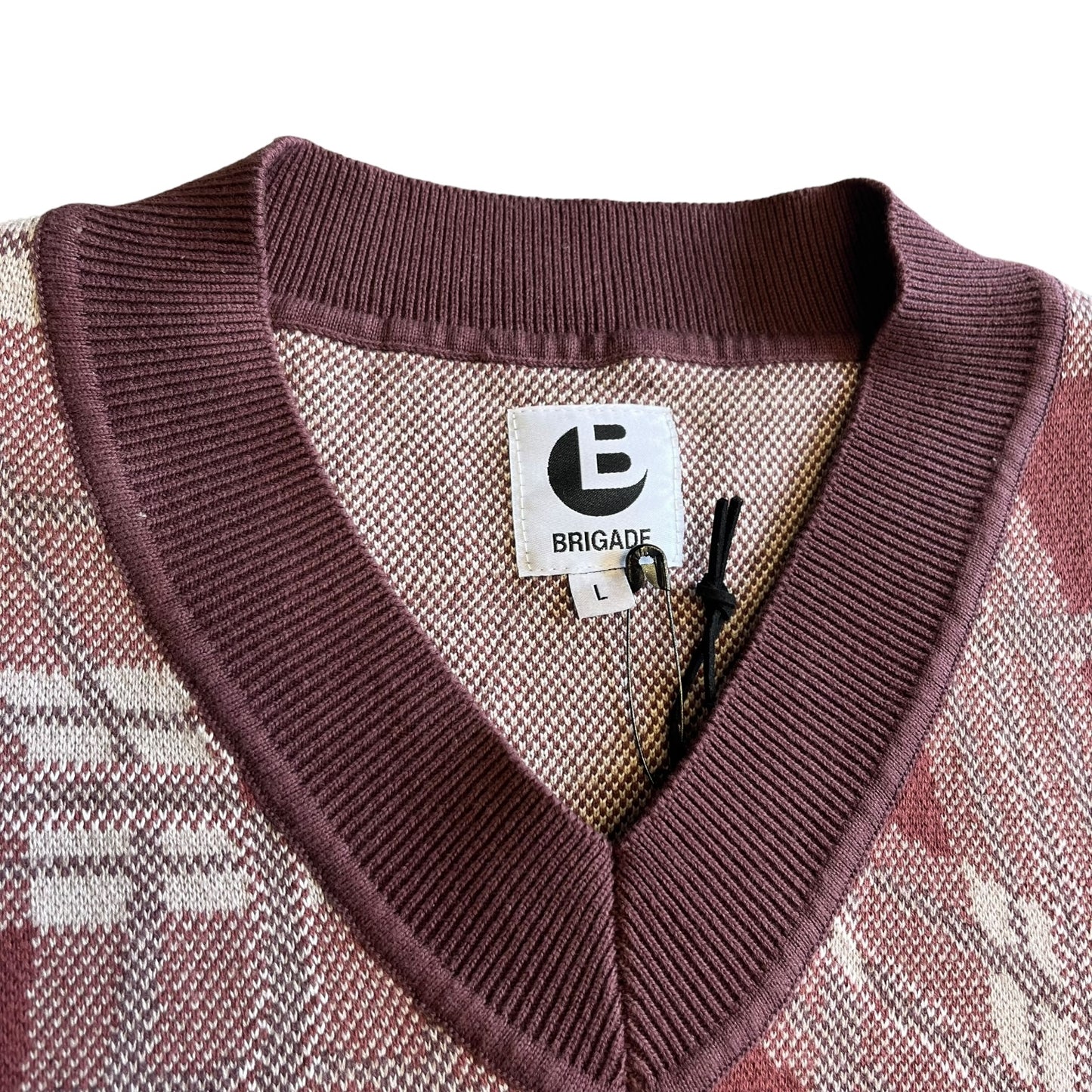 Brigade - Warped Tartan Knit Vest (Multi)