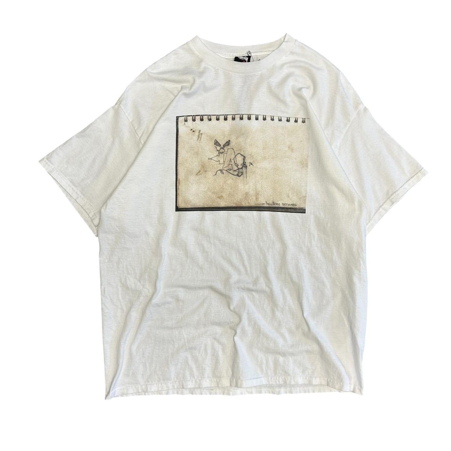 2009 Stussy Dondi White Graphic Tee