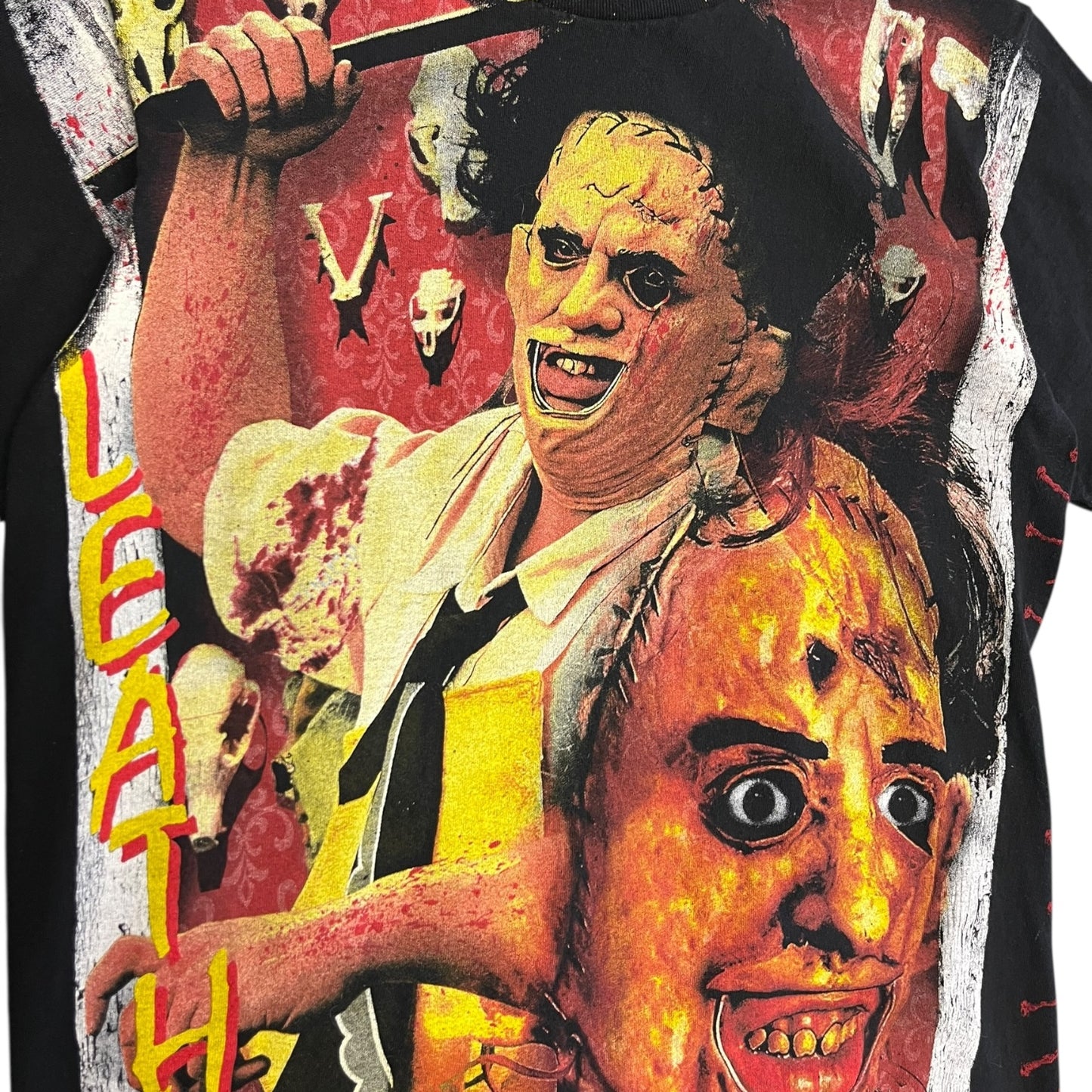 Backstock Co. Leather Face AOP Tee